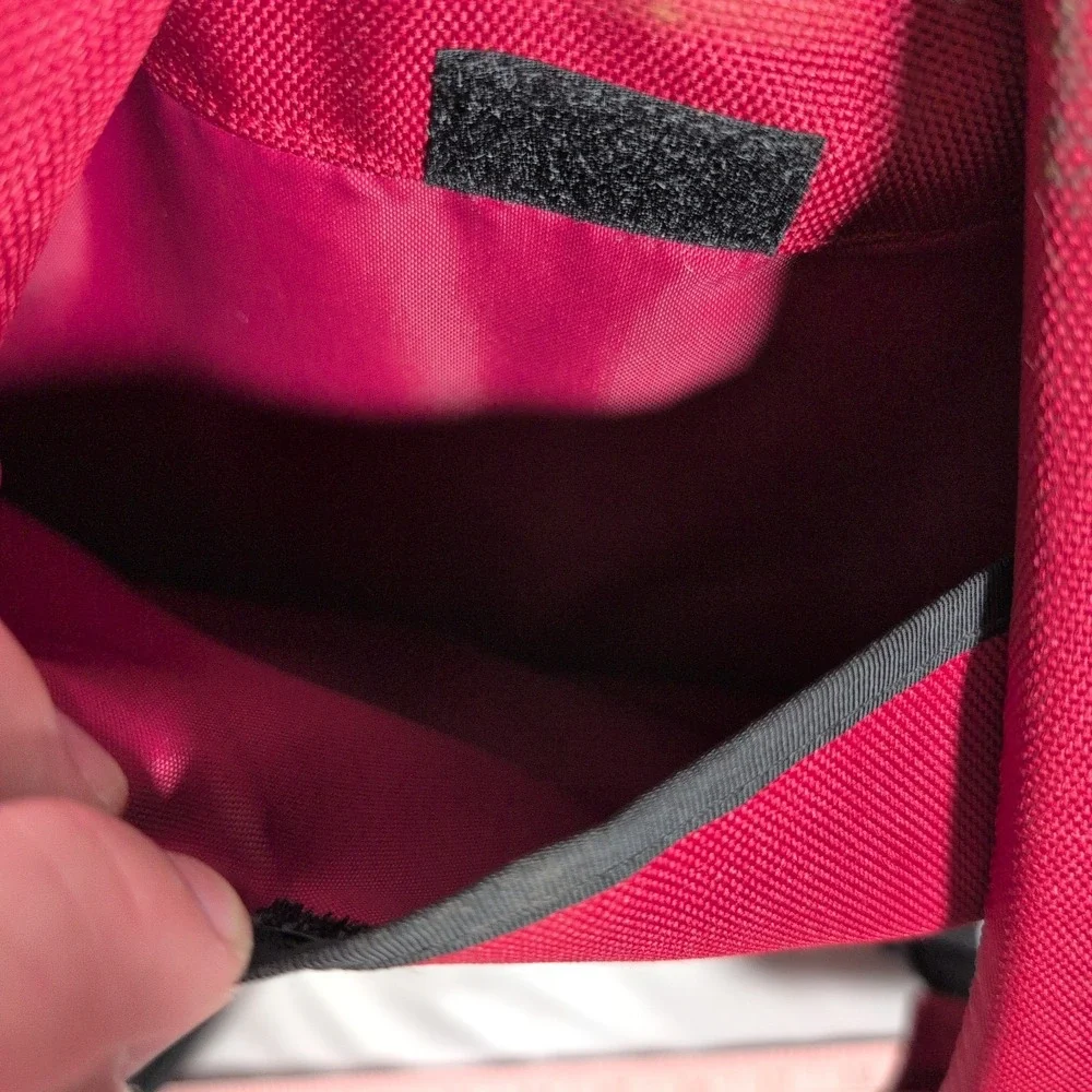 LL Bean 0NDR7 Deluxe Book Satchel Comfort Carry Laptop Travel Backpack Red